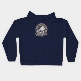 Angry wolf beast Kids Hoodie